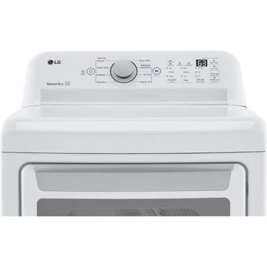 LG - 7.3 Cu. Ft. Smart Gas Dryer With Sensor Dry - White 9 LG - 7.3 Cu. Ft. Smart Gas Dryer With Sensor Dry - White - Image 7