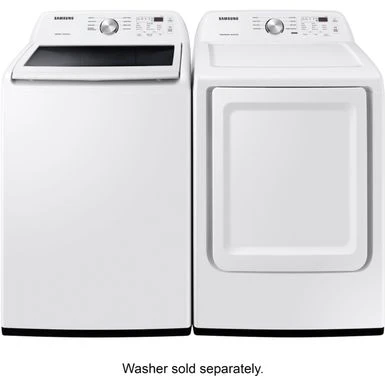 Samsung - 7.2 Cu. Ft. Electric Dryer With Sensor Dry - White 8 Samsung - 7.2 Cu. Ft. Electric Dryer With Sensor Dry - White - Image 6