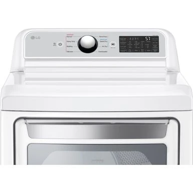 LG - 7.3 Cu. Ft. Smart Electric Dryer With EasyLoad Door - White 17 LG - 7.3 Cu. Ft. Smart Electric Dryer With EasyLoad Door - White - Image 15