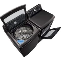 LG - 7.3 Cu. Ft. Smart Gas Dryer With Steam And Sensor Dry - Black Steel 37 LG - 7.3 Cu. Ft. Smart Gas Dryer With Steam And Sensor Dry - Black Steel -Techhome Appliances Store 0a952f4c 599b 5e25 95f9 55bf1b8b7230