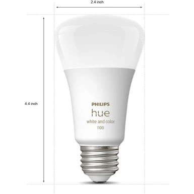 Philips - Hue A19 Bluetooth 75W Smart LED Bulbs (2-Pack) - White And Color Ambiance 7 Philips - Hue A19 Bluetooth 75W Smart LED Bulbs (2-Pack) - White And Color Ambiance - Image 5