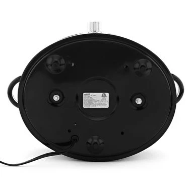 Brentwood Scallop Pattern 4.5 Quart Slow Cooker In Blue - Blue 4 Brentwood Scallop Pattern 4.5 Quart Slow Cooker In Blue - Blue - Image 2