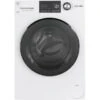 GE - 2.4 Cu. Ft. High Efficiency Stackable Front Load Washer With Steam And Sanitize - White