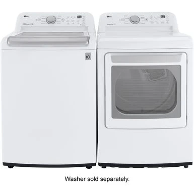 LG - 7.3 Cu. Ft. Smart Gas Dryer With Sensor Dry - White 5 LG - 7.3 Cu. Ft. Smart Gas Dryer With Sensor Dry - White - Image 3