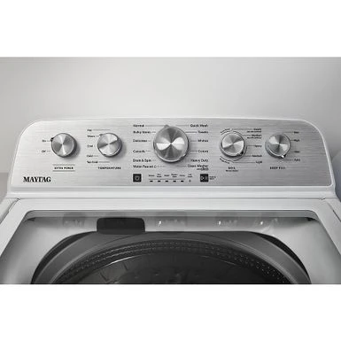 Maytag - 4.8 Cu. Ft. High Efficiency Top Load Washer With Extra Power Button - White 4 Maytag - 4.8 Cu. Ft. High Efficiency Top Load Washer With Extra Power Button - White - Image 2