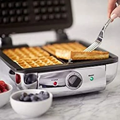 All-Clad Gourmet WD822D51 Waffle Maker, 4 Slice, Silver 5 All-Clad Gourmet WD822D51 Waffle Maker, 4 Slice, Silver - Image 3