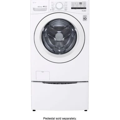 LG - 4.5 Cu. Ft. High Efficiency Stackable Front-Load Washer With 6Motion Technology - White 9 LG - 4.5 Cu. Ft. High Efficiency Stackable Front-Load Washer With 6Motion Technology - White - Image 7