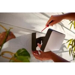 Philips - Hue White Welcome Outdoor Floodlight - Black -Techhome Appliances Store 178a8872 5767 5af0 b75c f8247cf04389