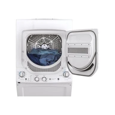 Ge Unitized Spacemaker 24" White Stack Washer With Gas Dryer 7 Ge Unitized Spacemaker 24" White Stack Washer With Gas Dryer - Image 6