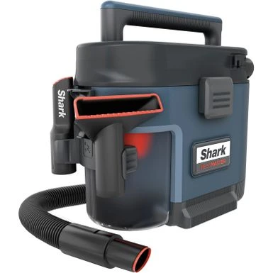 Shark - MessMaster Portable Wet/Dry Vacuum, 1 Gallon Capacity, Corded, Handheld, Perfect For Pets & Cars - Blue