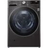 LG 5.0-Cu. Ft. Front Load Washer With Built-In Intelligence, Black Steel -Techhome Appliances Store 20b6043a db24 55af a480 51a622f070b6