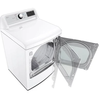 LG - 7.3 Cu. Ft. Smart Electric Dryer With EasyLoad Door - White 13 LG - 7.3 Cu. Ft. Smart Electric Dryer With EasyLoad Door - White - Image 11