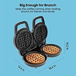 Chefman Double Waffle Maker, 2 At A Time 6-Inch Belgian Waffle Maker With Mess Free Moat And 7 Shade Settings Temp Control, Electric Non Stick Waffle Iron Griddle, Hashbrowns, Keto Chaffle Maker 15 Chefman Double Waffle Maker, 2 At A Time 6-Inch Belgian Waffle Maker With Mess Free Moat And 7 Shade Settings Temp Control, Electric Non Stick Waffle Iron Griddle, Hashbrowns, Keto Chaffle Maker -Techhome Appliances Store 237cfe79 e212 4509 bb54 42a134b1b905