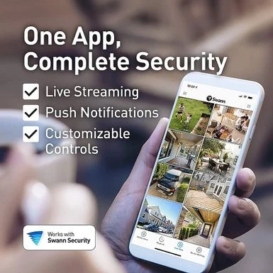 Swann - Pro Enforcer Indoor/Outdoor PoE Wired 4K UHD NVR Add-On Home Security Bullet Camera W/ Two-Way Audio & Siren - White 4 Swann - Pro Enforcer Indoor/Outdoor PoE Wired 4K UHD NVR Add-On Home Security Bullet Camera W/ Two-Way Audio & Siren - White - Image 2