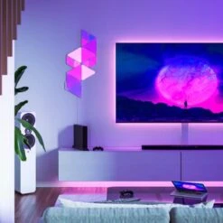 Nanoleaf - Shapes Mini Triangles Expansion Pack (10 Panels) - Multicolor 26 Nanoleaf - Shapes Mini Triangles Expansion Pack (10 Panels) - Multicolor -Techhome Appliances Store 28e2e338 9f92 5762 b95d c774780a9eac