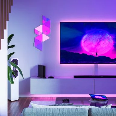 Nanoleaf - Shapes Mini Triangles Expansion Pack (10 Panels) - Multicolor 13 Nanoleaf - Shapes Mini Triangles Expansion Pack (10 Panels) - Multicolor - Image 11