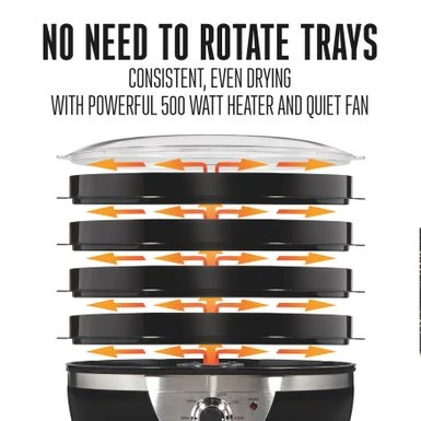 Weston 4 Tray Food Dehydrator - Black 4 Weston 4 Tray Food Dehydrator - Black - Image 2