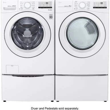 LG - 4.5 Cu. Ft. High Efficiency Stackable Front-Load Washer With 6Motion Technology - White 16 LG - 4.5 Cu. Ft. High Efficiency Stackable Front-Load Washer With 6Motion Technology - White - Image 14