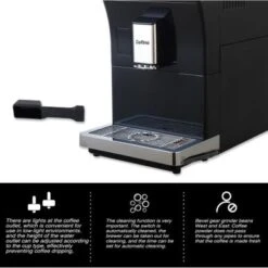 Super Automatic Espresso Coffee Machine - Black 21 Super Automatic Espresso Coffee Machine - Black -Techhome Appliances Store 315b4e5b 503e 4515 89b3 dc9bb00e796c