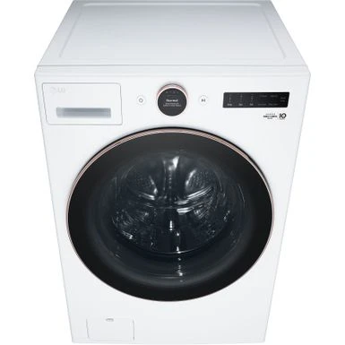 LG - 5.0 Cu. Ft. High-Efficiency Smart Front Load Washer With Steam And TurboWash 360 - White 9 LG - 5.0 Cu. Ft. High-Efficiency Smart Front Load Washer With Steam And TurboWash 360 - White - Image 7