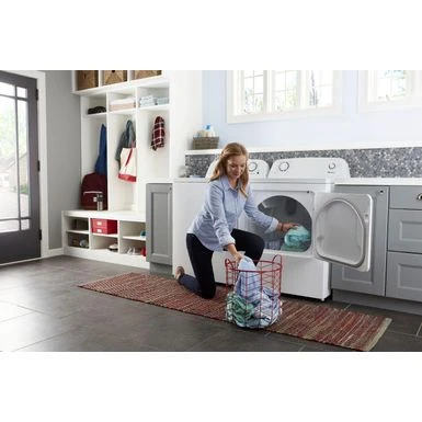 Amana - 6.5 Cu. Ft. Gas Dryer With Automatic Dryness Control - White 9 Amana - 6.5 Cu. Ft. Gas Dryer With Automatic Dryness Control - White - Image 7