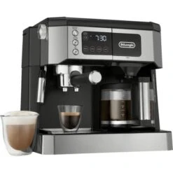 DeLonghi De'Longhi - Digital All-in-One Combination Coffee And Espresso Machine - Black And Stainless Steel