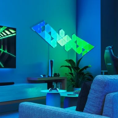 Nanoleaf - Shapes Mini Triangles Expansion Pack (10 Panels) - Multicolor 14 Nanoleaf - Shapes Mini Triangles Expansion Pack (10 Panels) - Multicolor - Image 12