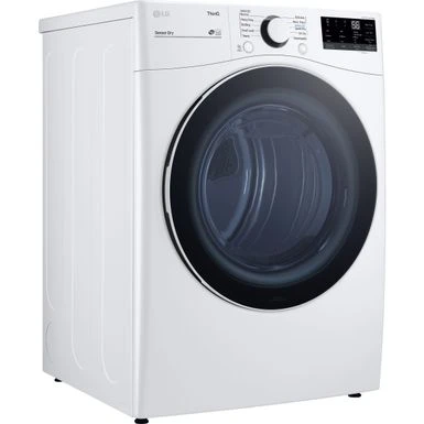 LG 7.4-Cu. Ft. Front Load Electric Dryer With Built-In Intelligence, White