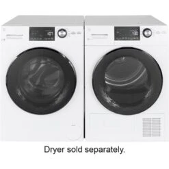 GE - 2.4 Cu. Ft. High Efficiency Stackable Front Load Washer With Steam And Sanitize - White -Techhome Appliances Store 3f9db86a 4295 5c70 9358 7ad6a601d80c