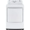 LG - 7.3 Cu Ft Electric Dryer With Sensor Dry - White