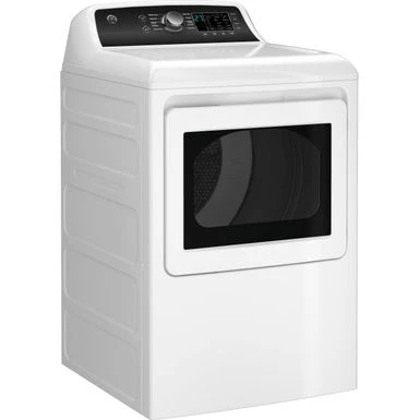 GE - 7.4 Cu. Ft. Front Load Electric Dryer With Sensor Dry - White On White 4 GE - 7.4 Cu. Ft. Front Load Electric Dryer With Sensor Dry - White On White - Image 2