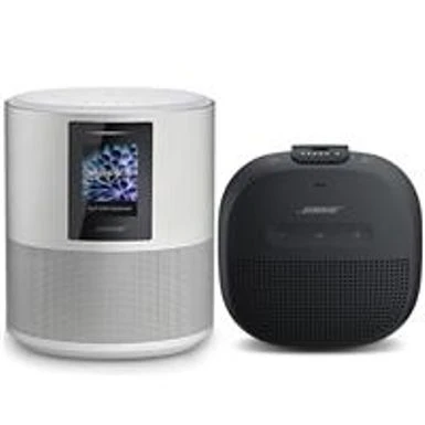Bose Home Speaker 500 Wireless Speaker With Built-In Amazon Alexa, Luxe Silver - With Bose SoundLink Micro Bluetooth Speaker, Black 3 Bose Home Speaker 500 Wireless Speaker With Built-In Amazon Alexa, Luxe Silver - With Bose SoundLink Micro Bluetooth Speaker, Black