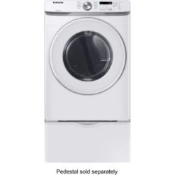Samsung - 7.5 Cu. Ft. Stackable Electric Dryer With Sensor Dry - White -Techhome Appliances Store 491e7907 86ae 5548 aecb 27c840362fa9