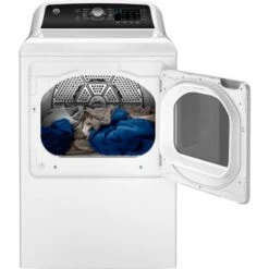GE - 7.4 Cu. Ft. Front Load Electric Dryer With Sensor Dry - White On White 27 GE - 7.4 Cu. Ft. Front Load Electric Dryer With Sensor Dry - White On White -Techhome Appliances Store 4a35db75 c456 5949 956c 5d8ce39b3610