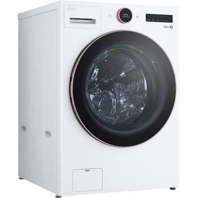 LG - 5.0 Cu. Ft. High-Efficiency Smart Front Load Washer With Steam And TurboWash 360 - White 4 LG - 5.0 Cu. Ft. High-Efficiency Smart Front Load Washer With Steam And TurboWash 360 - White - Image 2