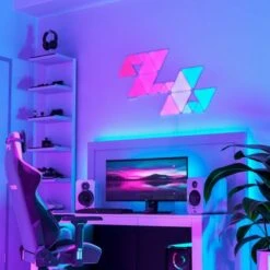 Nanoleaf - Shapes Mini Triangles Expansion Pack (10 Panels) - Multicolor 25 Nanoleaf - Shapes Mini Triangles Expansion Pack (10 Panels) - Multicolor -Techhome Appliances Store 4fa66503 38fa 5fde 80f4 b07a4ffa524f