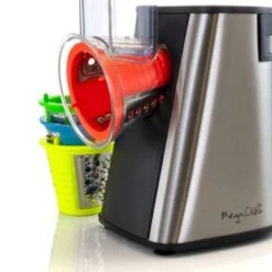 MegaChef 4 In 1 Electric Salad Maker With Assorted Grating Attachments - Silver -Techhome Appliances Store 570c3832 81ce 4984 9a01 33a5e502b5c5