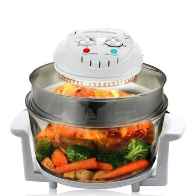 MegaChef Portable Countertop 14.25 Inch Halogen Air Fryer In White - White 3 MegaChef Portable Countertop 14.25 Inch Halogen Air Fryer In White - White