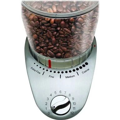 Capresso - Infinity Plus 4-Oz. Conical Burr Coffee Grinder - Stainless Steel 4 Capresso - Infinity Plus 4-Oz. Conical Burr Coffee Grinder - Stainless Steel - Image 2
