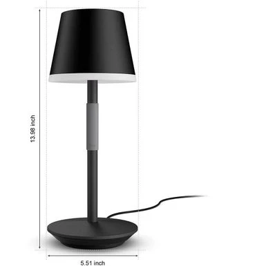 Hue Philips Go Black Portable Table Lamp 6 Hue Philips Go Black Portable Table Lamp - Image 4