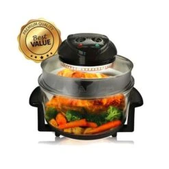 MegaChef Portable Countertop Halogen Air Fryer In Black - Black -Techhome Appliances Store 5d24be79 d95f 4236 ad05 bdc842eb9fd3