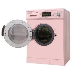 Equator Compact 13 Lbs Combination Washer Dryer Vented/Ventless Dry + Laundry Pedestal With Drawer - Red -Techhome Appliances Store 5d591d84 d856 4e32 aac4 70e564728965