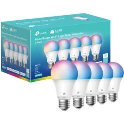 TP-Link - Kasa A19 Wi-Fi Smart LED Bulb With Amazon Alexa And Google Assistant (5-Pack) - Multicolor -Techhome Appliances Store 625496d8 617c 5e2b 8518 fa321ab05ca2