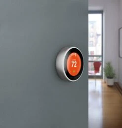 Google - Nest Learning Smart Wifi Thermostat - Stainless Steel -Techhome Appliances Store 6345162cv16d 1
