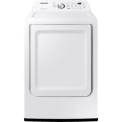 Samsung - 7.2 Cu. Ft. Electric Dryer With Sensor Dry - White