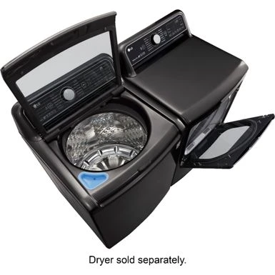 LG - 5.5 Cu. Ft. High-Efficiency Smart Top Load Washer With Steam And TurboWash3D Technology - Black Steel 11 LG - 5.5 Cu. Ft. High-Efficiency Smart Top Load Washer With Steam And TurboWash3D Technology - Black Steel - Image 9