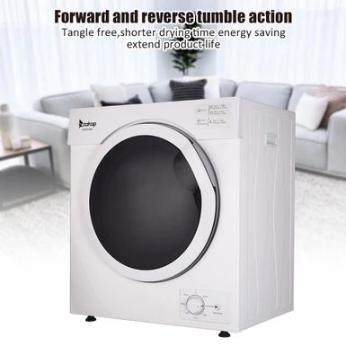Household Dryer 5.5kg Drum Dryer With 1 Filter Mesh Cotton-White - White 6 Household Dryer 5.5kg Drum Dryer With 1 Filter Mesh Cotton-White - White - Image 4