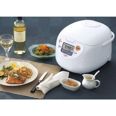 Zojirushi NS-WAC18WD Fuzzy Logic 10-Cup Rice Cooker And Warmer - Cool White - Zojirushi Fuzzy Logic 10-Cup Rice Cooker - White 8 Zojirushi NS-WAC18WD Fuzzy Logic 10-Cup Rice Cooker And Warmer - Cool White - Zojirushi Fuzzy Logic 10-Cup Rice Cooker - White - Image 6