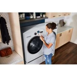 LG - 5.0 Cu. Ft. High-Efficiency Smart Front Load Washer With Steam And TurboWash 360 - White 32 LG - 5.0 Cu. Ft. High-Efficiency Smart Front Load Washer With Steam And TurboWash 360 - White -Techhome Appliances Store 7179ce3d 1e8d 5956 8016 8f1a543fb64c