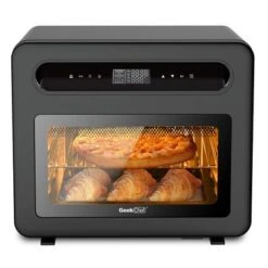 Air Fryer Oven, 26 QT Steam Convection Oven Countertop - Black